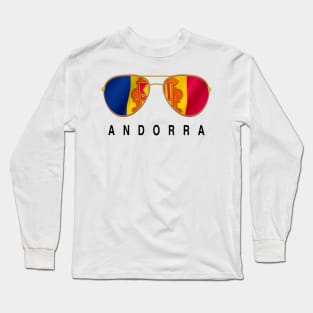 Andorra Sunglasses, Andorra Flag, Andorra gift , Andorran Long Sleeve T-Shirt